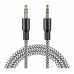 CABLE AUXILIAR 3.5 ROYALLCELL RC-5012 MALLADO 1M