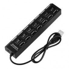 HUB USB 7 PUERTOS C/INTERRUPTORES INDIVIDUALES