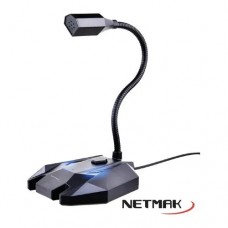 MICROFONO GAMER NETMAK RGB FLEXIBLE NM-FLEX